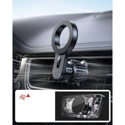 10. Magnetic car holder for iPhone with MagSafe Joyroom JR-ZS355 - black