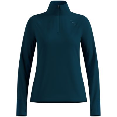 Women's Odlo X-ALP Midlayer 1/2-Zip Pullover, Green