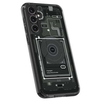 7. Spigen Ultra Hybrid Case for Samsung Galaxy S23 FE - Dark Gray (Zero One Pattern)