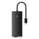 Baseus Lite Series HUB adapter USB Type C - 4x USB 3.0 25cm black (WKQX030301)