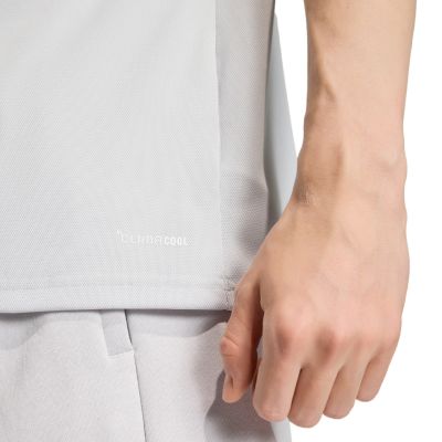 14. Men's adidas Entrada 26 Polo T-shirt gray JZ6662