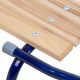 5. TOMEK Metal Sled with Backrest, Blue