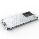 10. Honeycomb case armored cover with a gel frame for Vivo V23 5G transparent