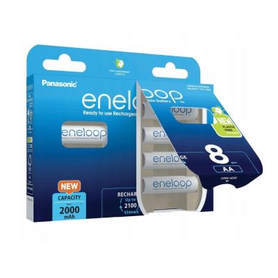 2. PANASONIC ENELOOP AA 2000mAh 8 pcs