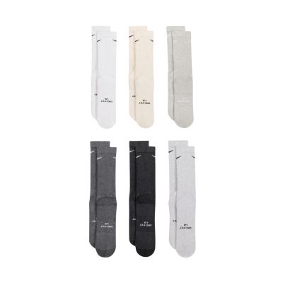 3. Nike Everyday Elevated Socks 6 Pairs Gray, Cream HQ8021 904