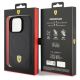 8. Ferrari Carbon Metal Logo MagSafe case for iPhone 15 Pro - black