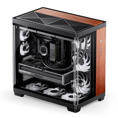 14. Jonsbo TK-4 Wood Tower Black, Wood