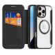 2. Dux Ducis Skin X Pro iPhone 16 Pro Case with MagSafe and Flip Cover - Black