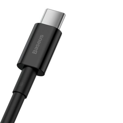 7. Baseus Superior USB Cable - USB Type C 66 W (11 V / 6 A) Huawei SuperCharge SCP 2 m black (CATYS-A01)