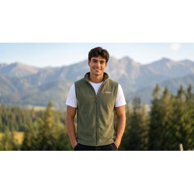 5. Men’s Fleece Jacket Geographical Norway VUG KAKI DB MEN 233 (WZ4425H/GN-KAKI)
