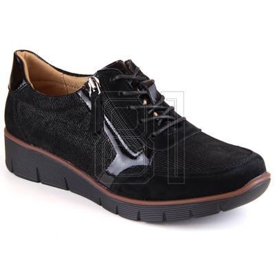 11. Filippo W PAW467 black leather wedge shoes