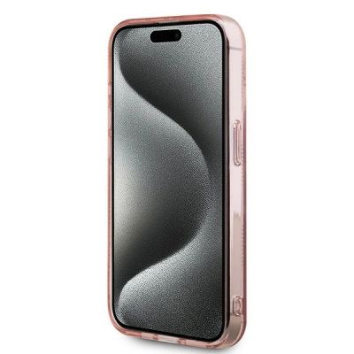 5. Karl Lagerfeld IML Choupette Head & Monogram case for iPhone 15 Pro Max - pink