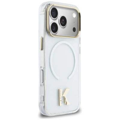 4. Karl Lagerfeld IML K Head Logo MagSafe Case for iPhone 17 Pro - Clear