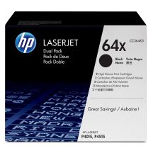 HP (CC364XD) No 64XD HP64XD HP 64XD Dual Pack Cartridge (CC364XD)