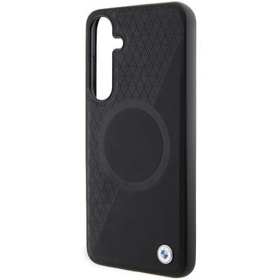 6. BMW BMHMS24S23RTPK S24 S921 black/black hardcase Signature Leather Half Textured & Circle MagSafe