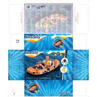 15. Bestway 61062 Inflatable Boat Travel / Recreation Inflatable Boat