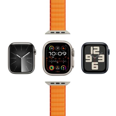 2. Puro Extreme Nylon Strap for Apple Watch 42 / 44 / 45 / 49 mm - Orange