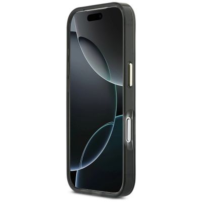 5. Guess IML 4G Script Metal case for iPhone 17 Pro Max - black