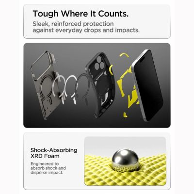 8. Spigen Tough Armor MagSafe case for iPhone 18 Pro / 17 Pro - black