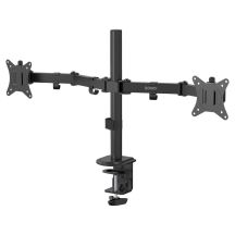 SAVIO DOUBLE DESK MOUNT FOR MONITORS 17" - 32" 2X 2 - 9 KG UM-03
