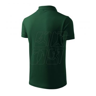 4. Malfini Pique Polo M MLI-203D3 dark green polo shirt