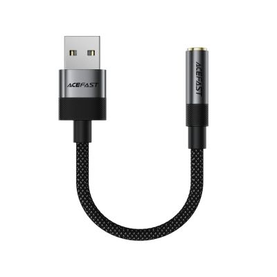 2. Acefast J13 USB-A to 3.5mm mini jack adapter - black