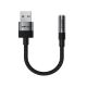 2. Acefast J13 USB-A to 3.5mm mini jack adapter - black
