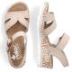 9. Comfortable wedge sandals Rieker W RKR595, beige