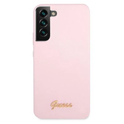 3. Guess GUHCS22MLSLMGLA S22+ S906 lavender/lavender hardcase Silicone Script Metal Logo