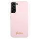 3. Guess GUHCS22MLSLMGLA S22+ S906 lavender/lavender hardcase Silicone Script Metal Logo