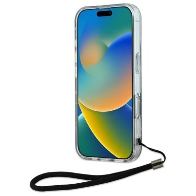 4. Karl Lagerfeld Zebra With Cord iPhone 16 Case - Purple