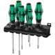 Kraftform Lasertip screwdriver set + hanger, 6 pieces