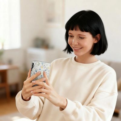 5. Tech-Protect Wallet Case for Samsung Galaxy A57 5G - Colorful Flowers