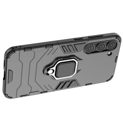 7. Ring Armor case for Samsung Galaxy S23+ armored cover magnetic holder ring black