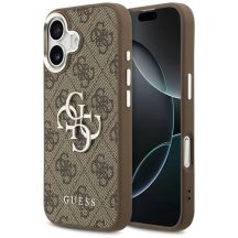 Guess 4G Big 4G Classic Logo case for iPhone 17 - brown and silver