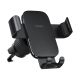 4. Baseus Metal Age 3 Car Phone Holder, Gravity, for Air Vent - Black