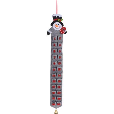 6. FELT ADVENT CALENDAR GREY SNOWMAN