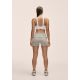 3. CASALL Women's Sublime Folded Hotpants Training Leggings, Gray