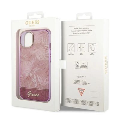 8. Guess GUHCP14MHGJGHP iPhone 14 Plus 6.7 "pink / pink hardcase Jungle Collection