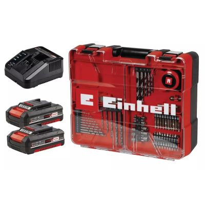 2. EINHELL TE-CD Cordless Drill Driver 18/40 Li-i +64 2x2Ah4513992