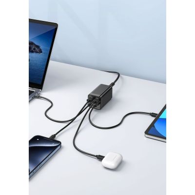 3. eSTUFF ES635200 Mobile Charger Laptop Black AC Fast Charging Internal