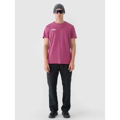 3. Men's regular plain T-shirt 4F 4FRAW24TTSHM2602-60S