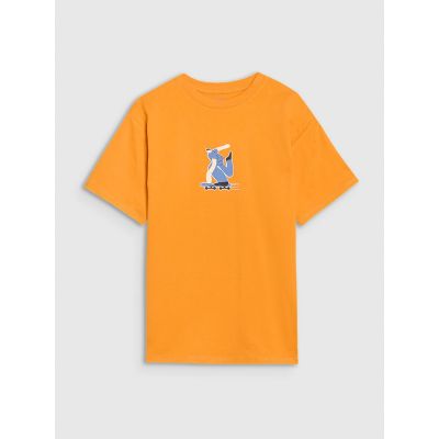 5. Boys' t-shirt with print 4F 4FJRSS25TTSHM2641-70S