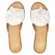 4. Women's white flower flip-flops Filippo DK7898