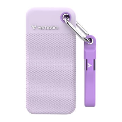 7. Verbatim Pocket 1TB SSD with two cases: white and purple