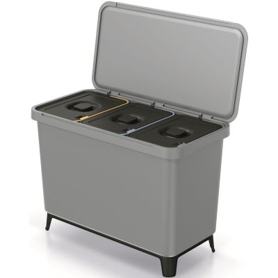 3. WASTE BIN SYSTEMA SORTIBOX 3IN1 SMOOTH GRAY