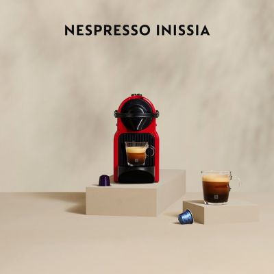 4. Krups Nespresso Inissia XN1005 capsule coffee machine (1260W; red)