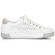 10. Rieker W RKR642 openwork leather shoes white