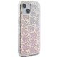 4. Hello Kitty IML Gradient Electrop Crowded Kitty Head case for iPhone 15 - pink