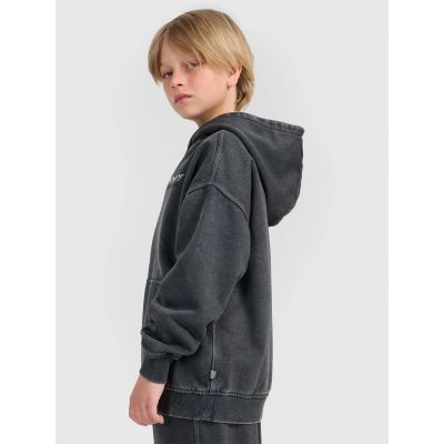 4. Boy's sweatshirt with hood, open, 4F 4FJRAW25TSWSM2344-22S